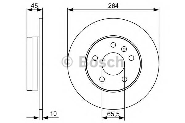 BOSCH 0 986 479 516 Тормозной диск