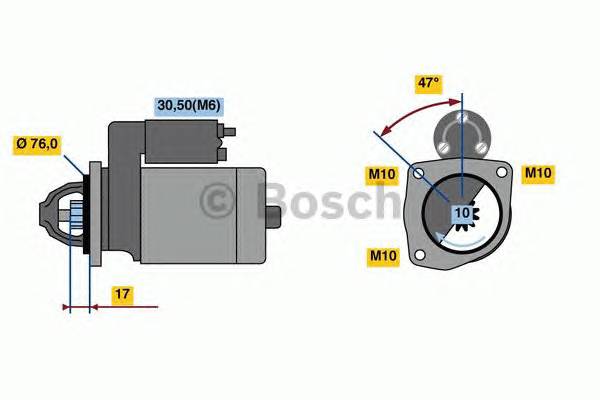 BOSCH 0 986 022 840 Стартер