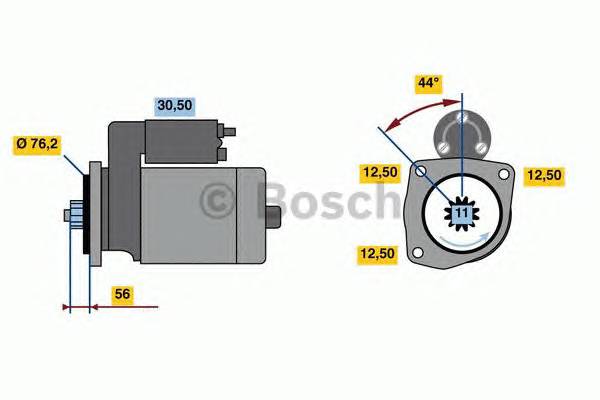 BOSCH 0 986 024 100 Стартер