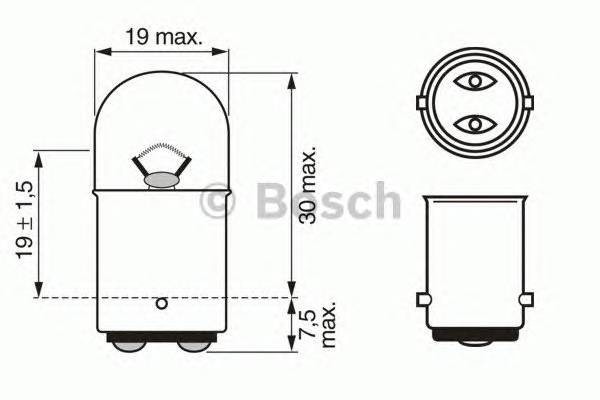 BOSCH 1 987 302 237 Лампа розжарювання, ліхтар