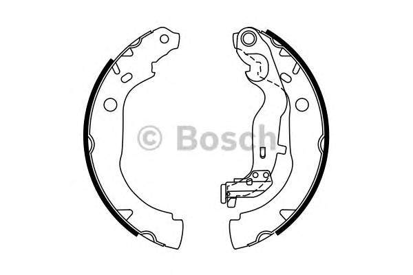 BOSCH 0 986 487 774 Комплект гальмівних колодок