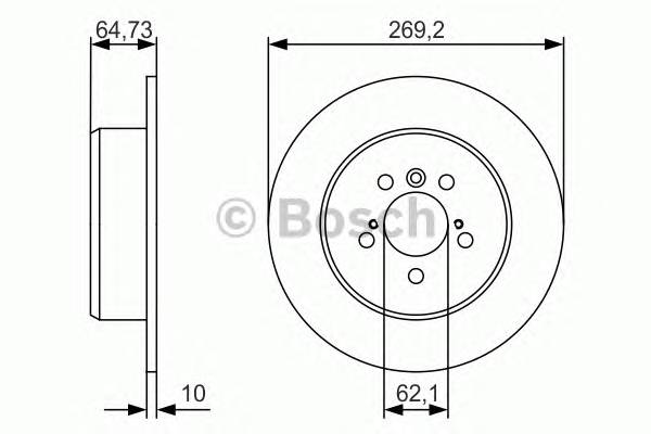 BOSCH 0 986 479 R00 Тормозной диск