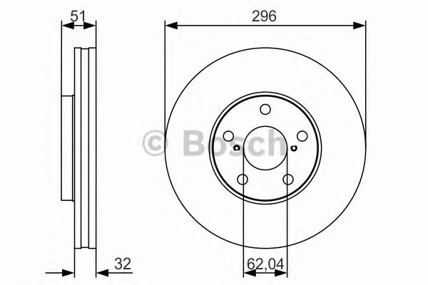 BOSCH 0 986 479 R20 Тормозной диск