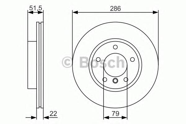 BOSCH 0986479S10 BOSCH Диск гальмівний