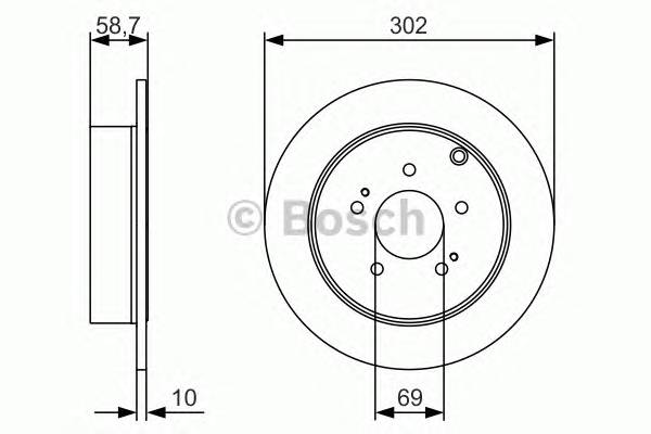 BOSCH 0 986 479 532 Гальмівний диск