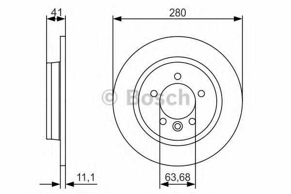 BOSCH 0 986 479 691 Гальмівний диск