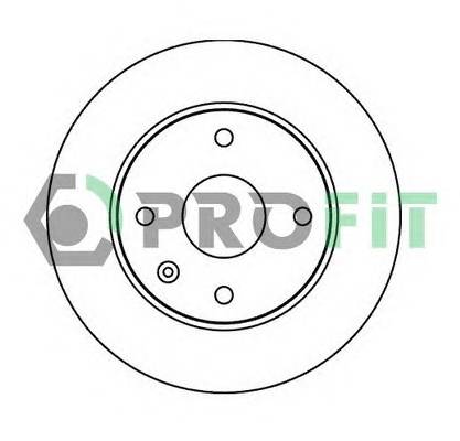 PROFIT 5010-1257 Диск гальмівний