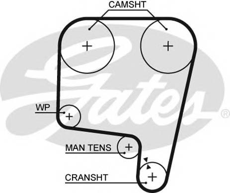 GATES 5340 Ремень ГРМ