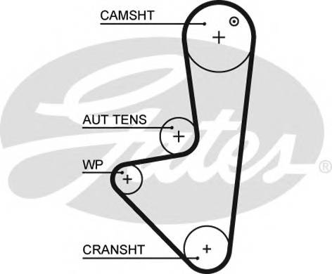 GATES 5574XS Ремень ГРМ