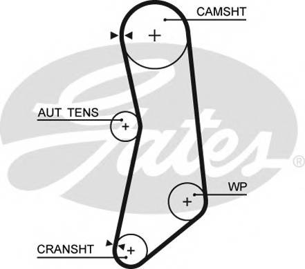 GATES 5626XS Ремень ГРМ