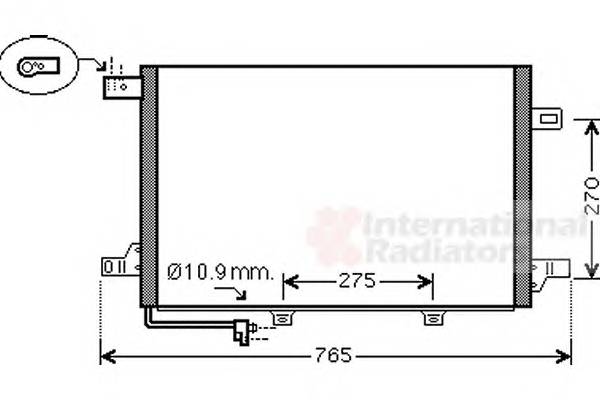 VAN WEZEL 30005382 Конденсатор, кондиционер