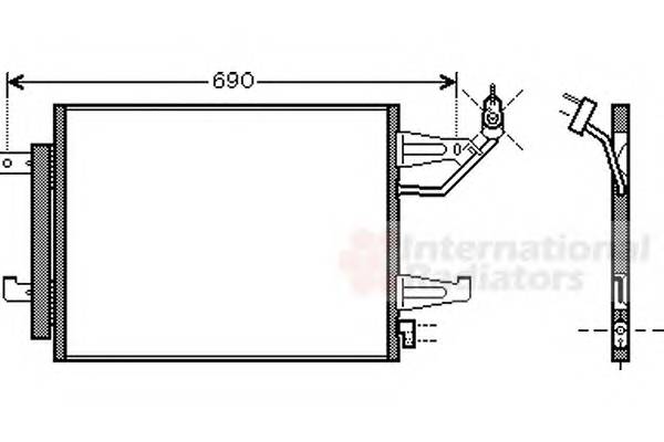 VAN WEZEL 32005177 Конденсатор, кондиціонер