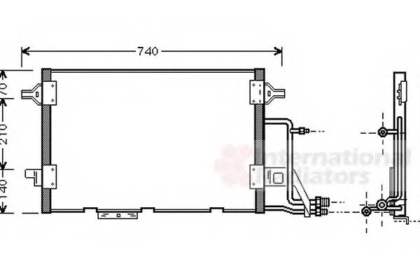 VAN WEZEL 03005137 Конденсатор, кондиционер