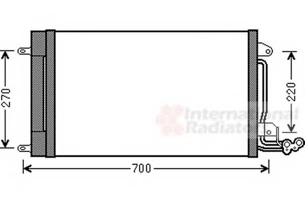 VAN WEZEL 49005038 Конденсатор, кондиционер