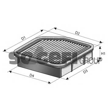 PURFLUX A1507 Воздушный фильтр