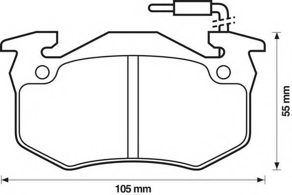 JURID 571331J Комплект тормозных колодок,