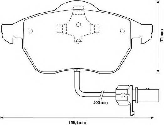 JURID 571982J Комплект тормозных колодок,