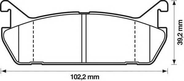 JURID 572163J Комплект тормозных колодок,