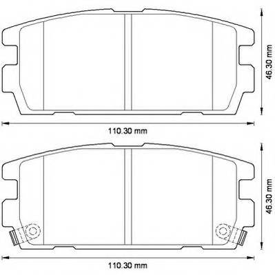 JURID 572581J Комплект гальмівних колодок,