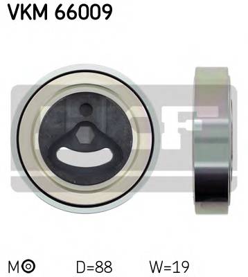 SKF VKM 66009 Натяжний ролик, полікліновий