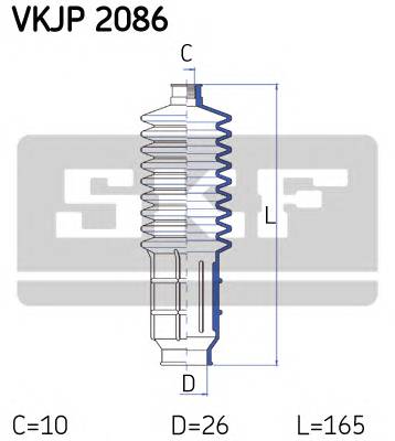 SKF VKJP 2086 Комплект пильника, рульове