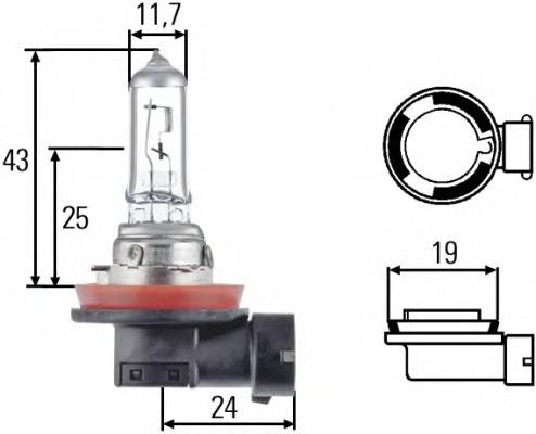 HELLA 8GH 008 358-121 Лампа розжарювання, фара