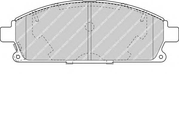 FERODO FDB1263 Комплект тормозных колодок,