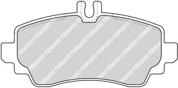 FERODO FDB1357 Комплект тормозных колодок,