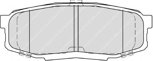 FERODO FDB4230 Комплект гальмівних колодок,