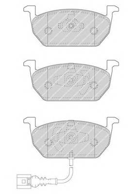 FERODO FDB4454 Комплект тормозных колодок,