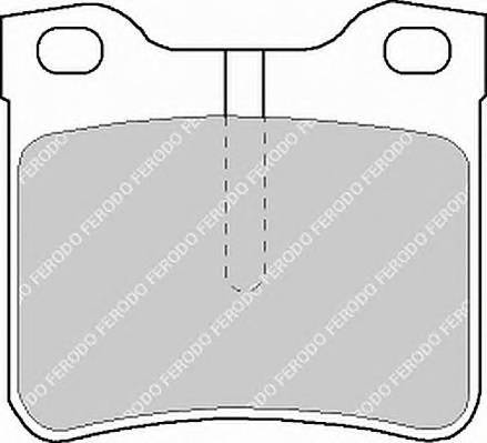 FERODO FVR1044 Комплект тормозных колодок,