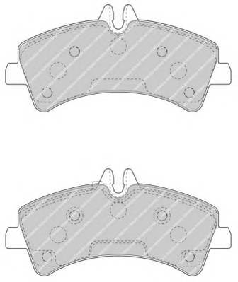 FERODO FVR4429 Комплект гальмівних колодок,