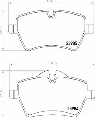 BREMBO P06 086 Гальмiвнi колодки, к-кт.