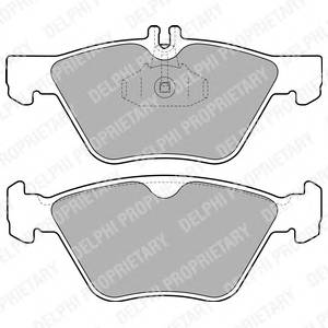 DELPHI LP1589 Комплект гальмівних колодок,