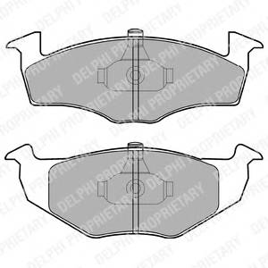 DELPHI LP1601 Комплект гальмівних колодок,