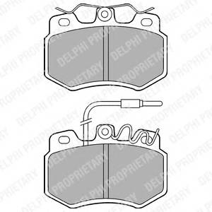 DELPHI LP536 Комплект тормозных колодок,