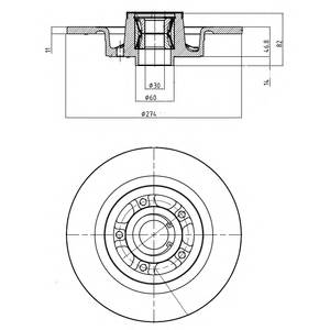 DELPHI BG9026RS Тормозной диск