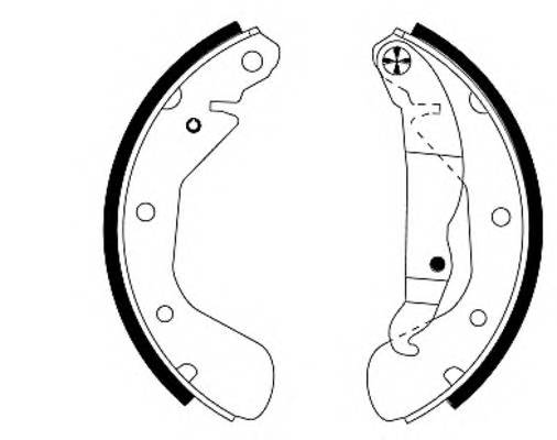 HELLA 8DB 355 001-301 Комплект гальмівних колодок