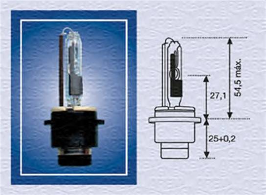 MAGNETI MARELLI 002542100000 Лампа розжарювання, фара