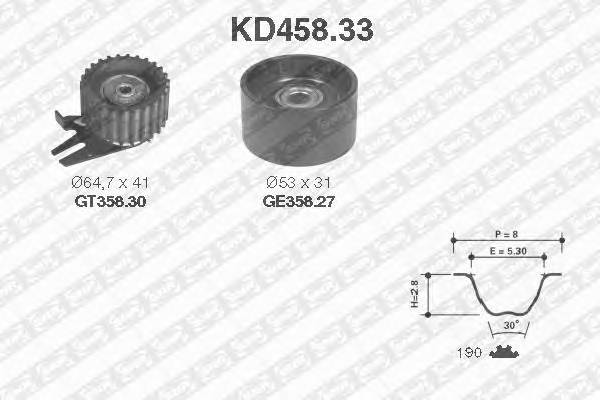 SNR KD458.33 Комплект ременя ГРМ