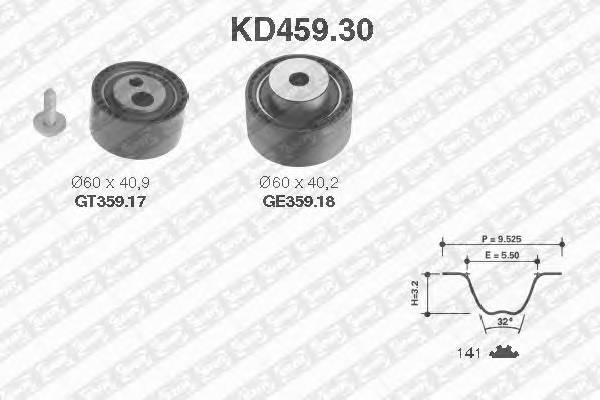 SNR KD459.30 Комплект ременя ГРМ