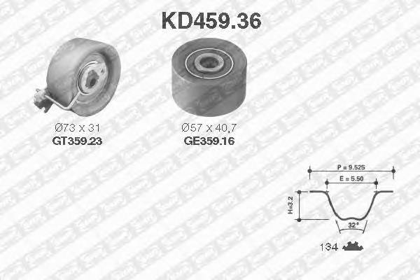 SNR KD459.36 Комплект ремня ГРМ