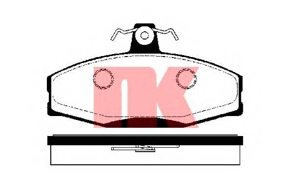 NK 224303 Комплект гальмівних колодок,