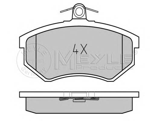 MEYLE 025 206 6919 Комплект гальмівних колодок,