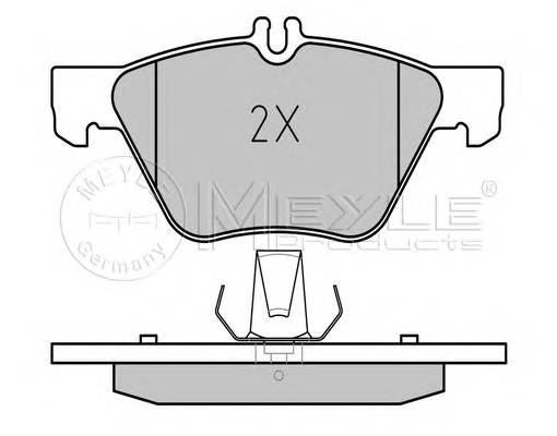 MEYLE 025 216 7020 Комплект тормозных колодок,