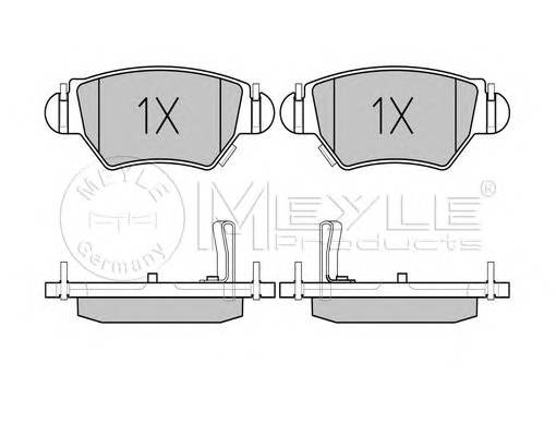 MEYLE 025 232 5817/PD Комплект тормозных колодок,