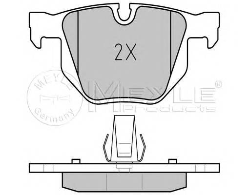 MEYLE 025 237 3217 Комплект гальмівних колодок,