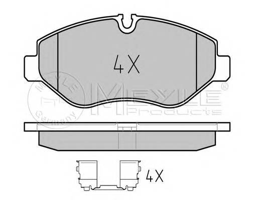 MEYLE 025 291 9220 Комплект тормозных колодок,