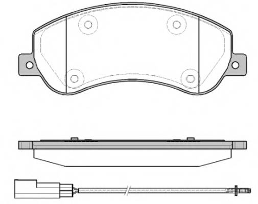 REMSA 1250.11 Комплект тормозных колодок,