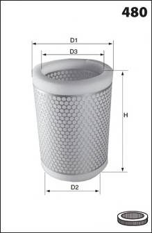 MECAFILTER EL3268 Повітряний фільтр